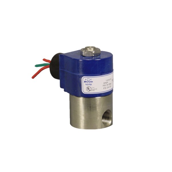 Gc Valves Solenoid Valve, 2-Way, 1/8 in Pipe Size, 120V/60V, 110V/50V, Direct Acting, Stainless Steel S311GF02V2AD5 - main